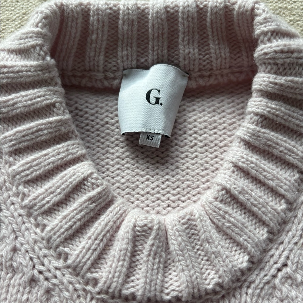 G Label by Goop - Lavender Chunky Crewneck Sweater, XS - Picture 2 of 6